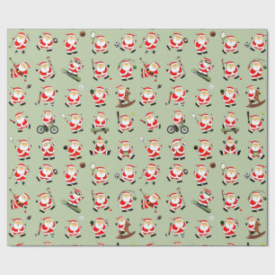 Sports Fitness Christmas Wrapping Paper
