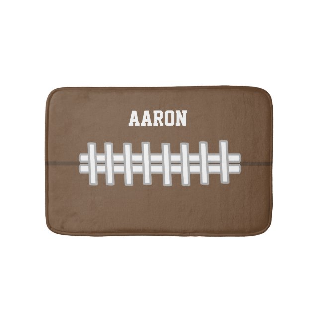 Sports Football Bath Mat Rug (Front)