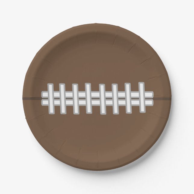 Sports Football Birthday Party Plates (Front)