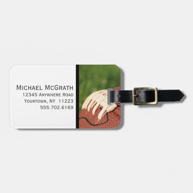 Sports - Football Luggage Tags (Front Horizontal)