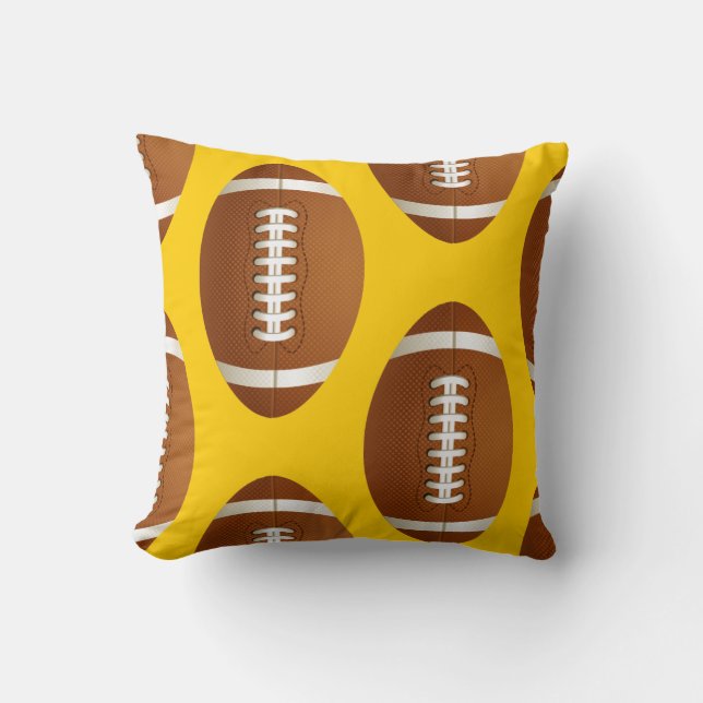 sports football throw pillow (Front)