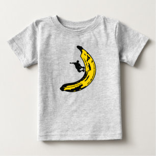 Sports Funny Skateboard Banana Baby T-Shirt