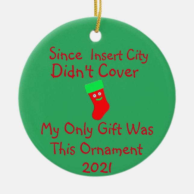 Sports Gambling Ceramic Ornament (Front)