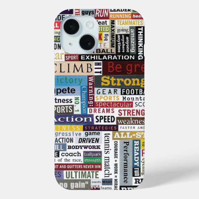 Sports Game Running Soccer Basketball Motivation Case-Mate iPhone Case (Back)