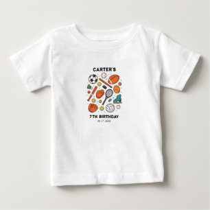 Sports Game Time All-Star Birthday Kids Sport Baby T-Shirt