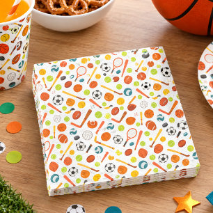 Sports Game Time All-Star Birthday Kids Sport Napkin