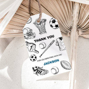 Sports Gift Tag, Sports Favor Tag