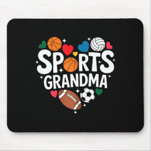 Sports Grandma Atheletic Grandkids Grandmother Mouse Mat