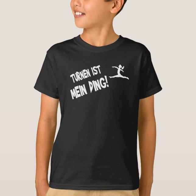 Sports Gymnastics Gymnastics Saying Design T-Shirt (Front)