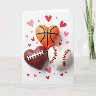 Sports Hearts Love Card