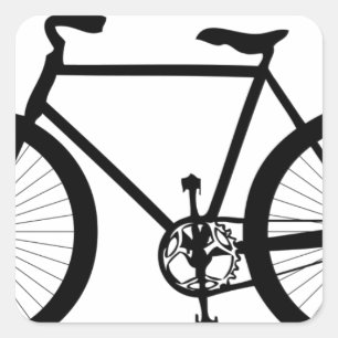 Sports Hobby Fun Ride Bicycle Destiny Square Sticker