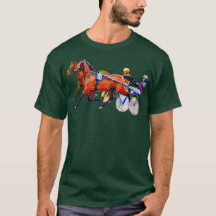 Sports Horse Race and Harness Racing T-shirt T-Shi