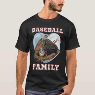 Sports in Nature Bald Eagles American Baseball Fam T-Shirt