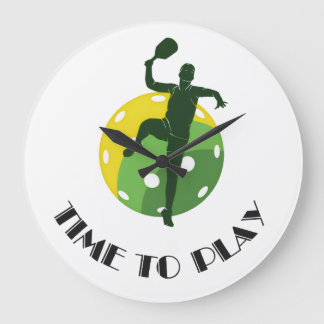Sports Infusion Pickleball-Inspired Large Clock