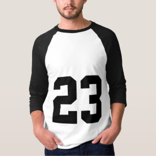 Sports jersey number 23 t shirt Customisable