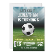 Sports Kids Soccer Birthday