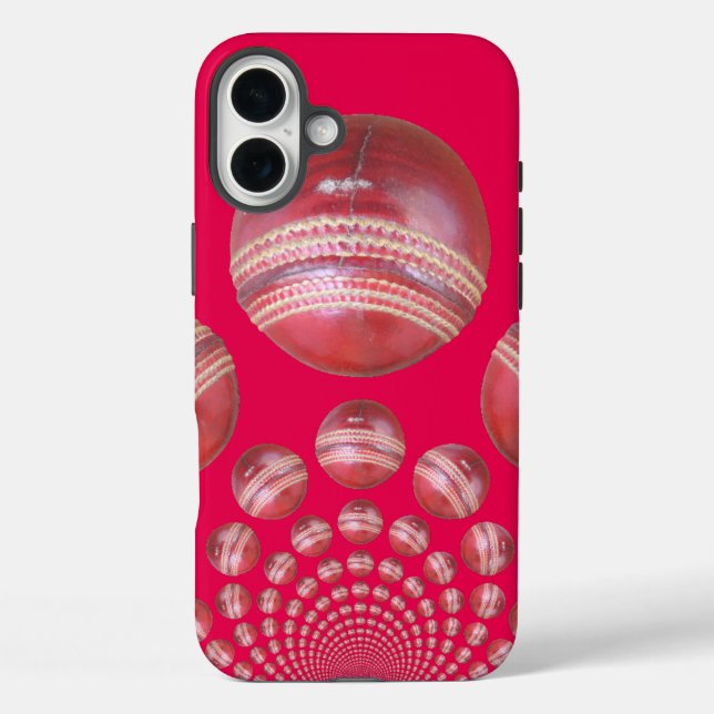 Sports Lover’s Cricket Ball Print Case-Mate iPhone Case (Back)