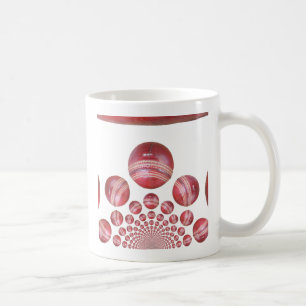 Sports Lover’s Cricket Ball Print Coffee Mug