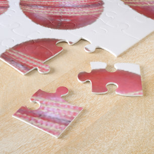 Sports Lover’s Cricket Ball Print Jigsaw Puzzle