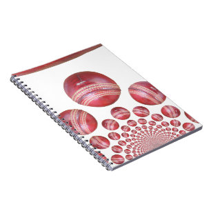 Sports Lover’s Cricket Ball Print Notebook