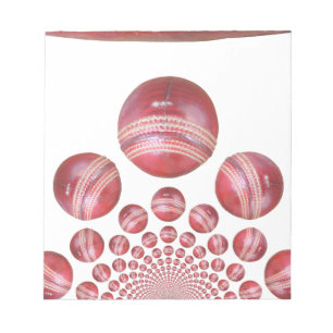 Sports Lover’s Cricket Ball Print Notepad