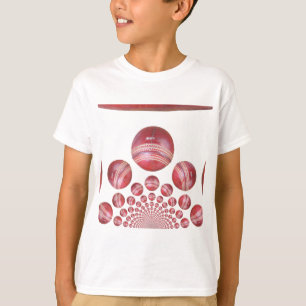 Sports Lover’s Cricket Ball Print T-Shirt