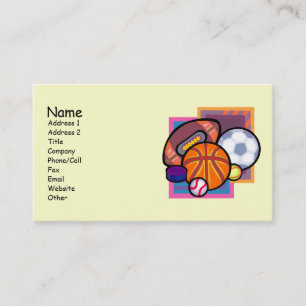 Sports Lovers Business Cards