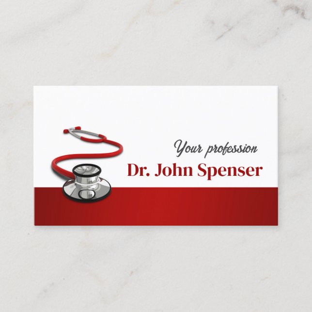 Sports Medicine Doctor Business Card (Front)
