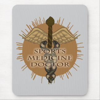 Sports Medicine Doctor Caduceus Mouse Mat