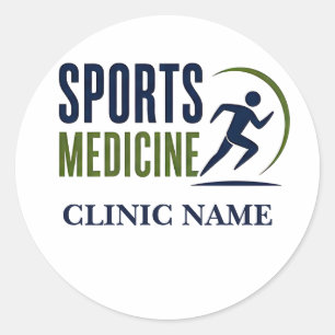 Sports Medicine Performance Design Classic Round Sticker