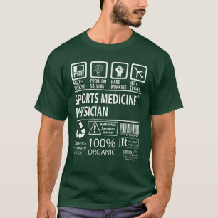Sports Medicine Physician Multitasking J funny T-Shirt