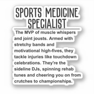 Sports medicine specialist