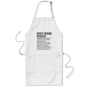 Sports medicine specialist long apron