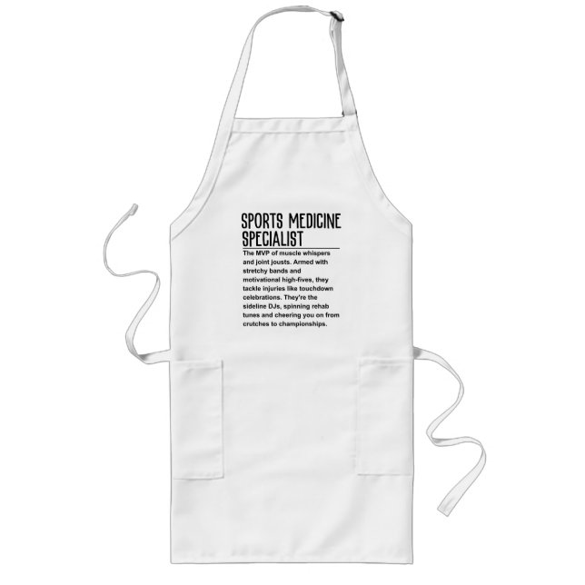 Sports medicine specialist long apron (Front)
