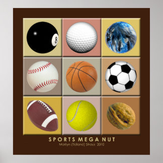 Sports Mega Nut Poster