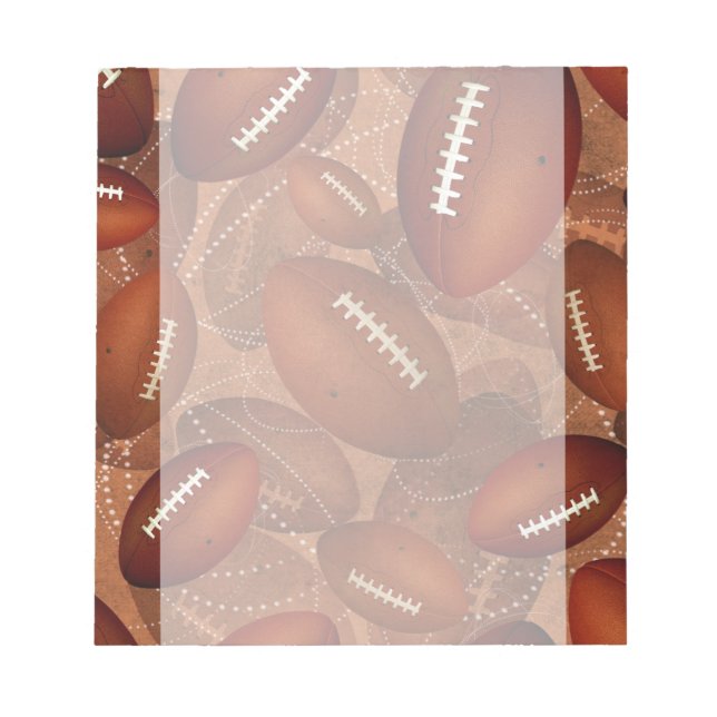 sports men's football pattern notepad (Front)