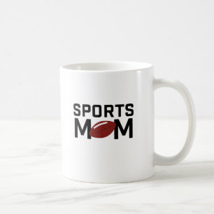Sports Mom Football Design Coffee Mug