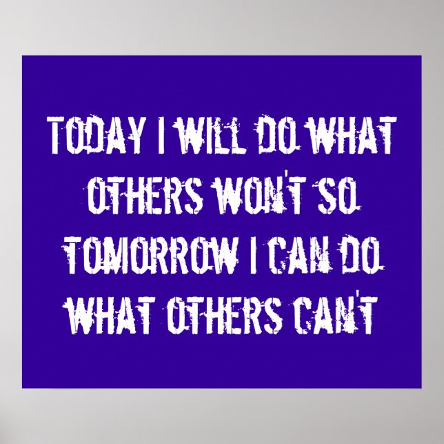 Sports Motivational Poster (Front)