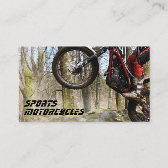 Sports Motorcycles business card (Front)