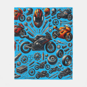 Sports Motorcycles: Speed and Performance Fleece Blanket