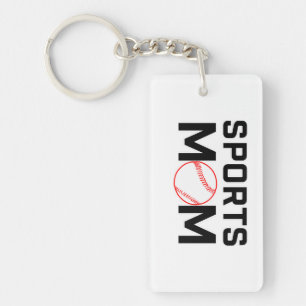 Sports Mum Baseball Design Key Ring