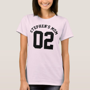 Sports Mum Personalised Kid's Name Jersey Baseball T-Shirt