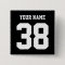 Sports Name and Number custom button