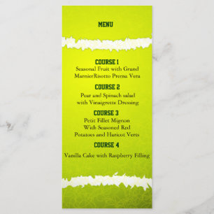 Sports Party Tennisntheme Personalise Menu cards