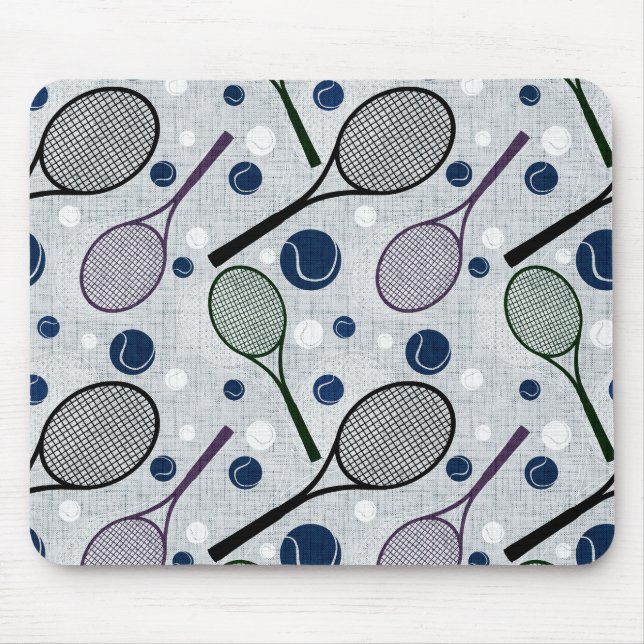 Sports pattern for tennis fans. mouse mat (Front)