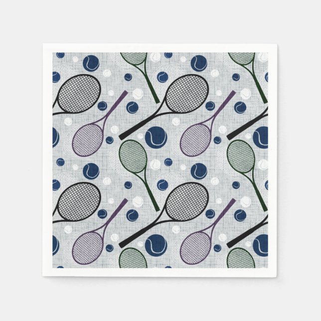 Sports pattern for tennis fans. napkin (Front)