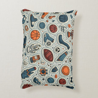 sports-patterned pillows