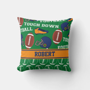 SPORTS Personalise Football Pattern for Man Cave Cushion