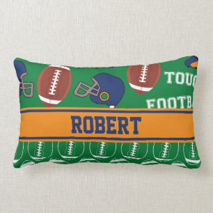 SPORTS Personalise Football Pattern for Man Cave Lumbar Cushion