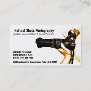 Sports Photographer - Man & Camera Business Card